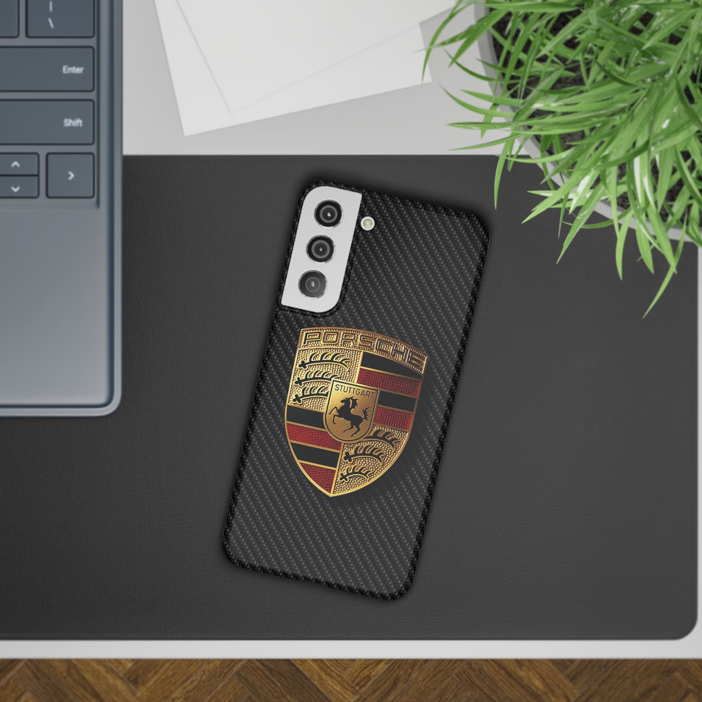 Porsche Sport Car Logo #2 Snap Cover iPhone SE 7 8 X Xs Xr 11 12 13 14 15 16 Pro Max Mini Plus Samsung Galaxy Case